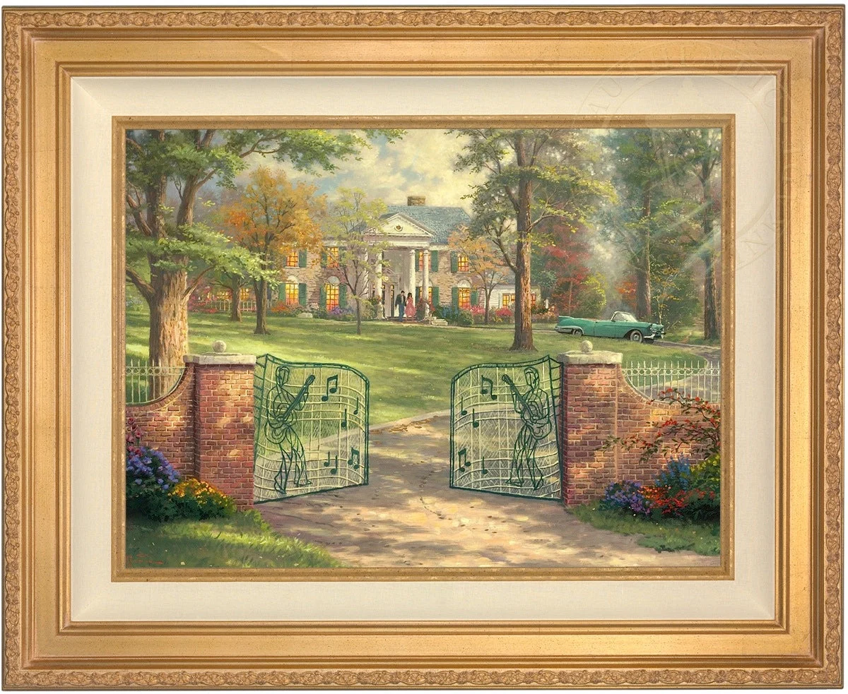 *RARE* Graceland 50th Anniversary Framed Artist Proof Canvas Antique G
