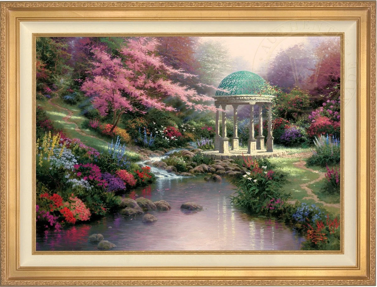 *RARE* Pools of Serenity Framed Gallery Proof Canvas Antique Gold 20"