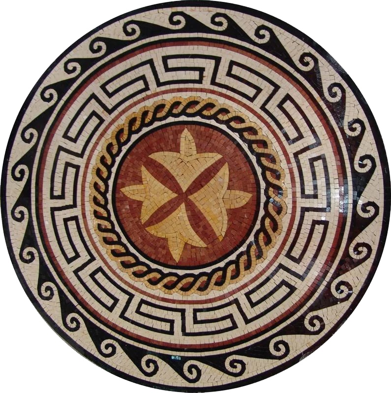 Round Greco-Roman Mosaic - Aelia II
