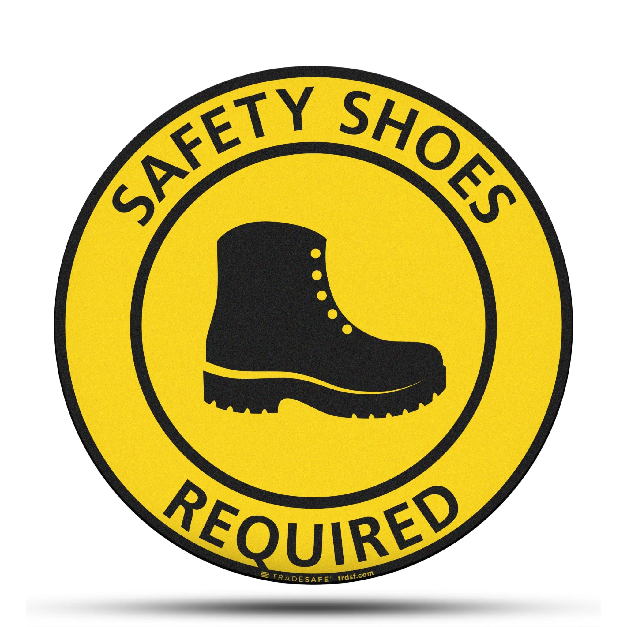 Safety Shoes Required Floor Sign