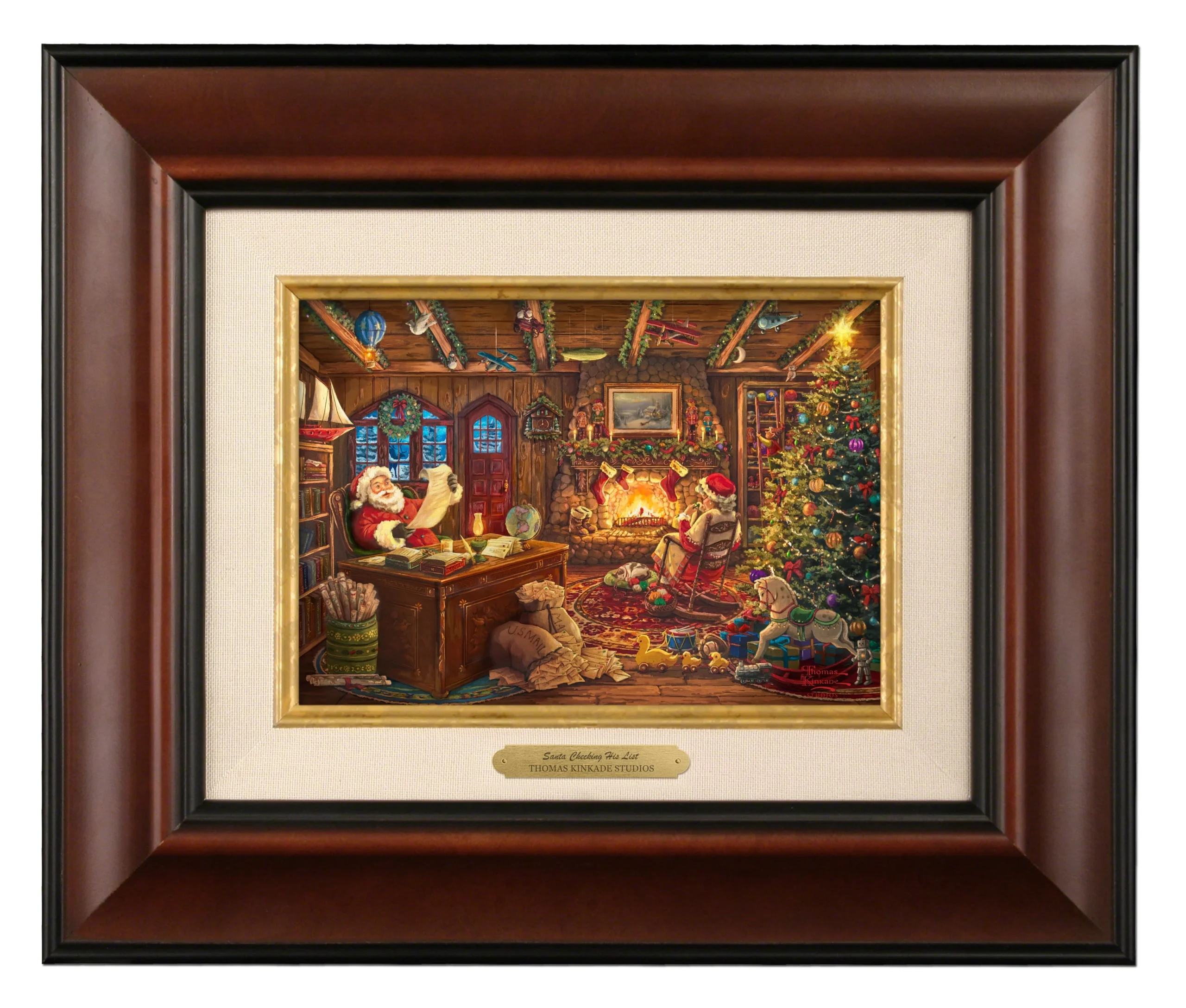 Santa Checking His List - Brushworks