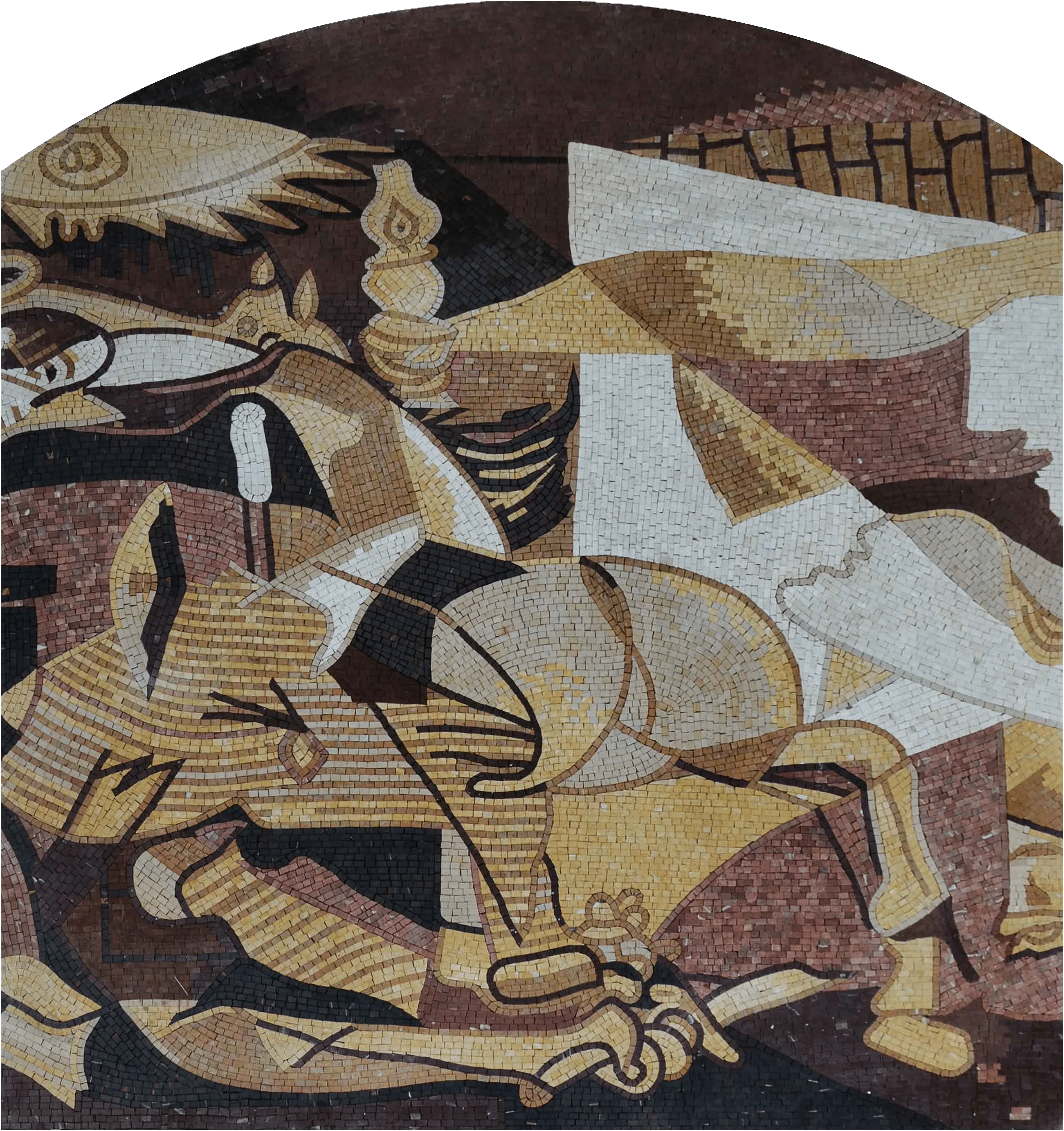 "Second Guernica " by Pablo Picasso - Abstract Mosaic Reproduction