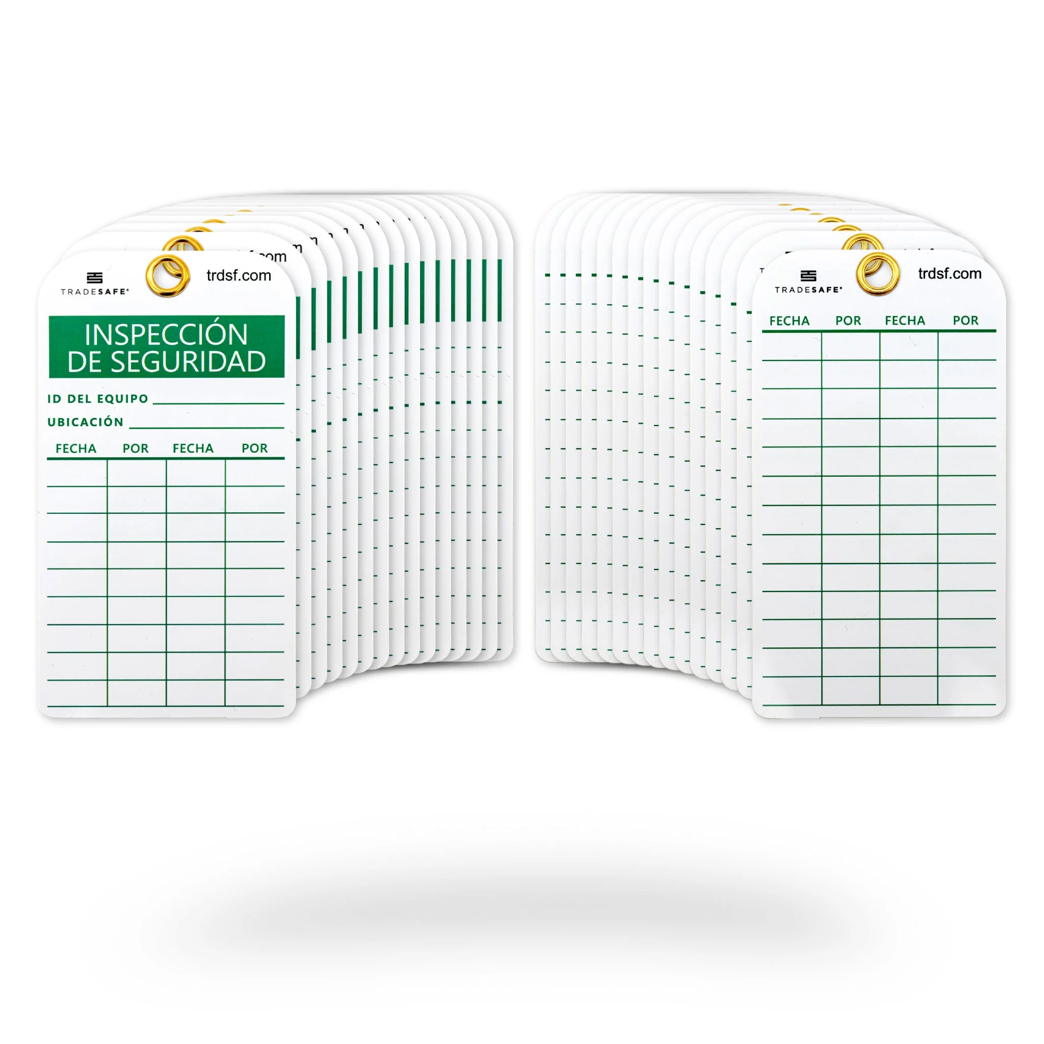 Spanish Safety Inspection Tags – Pack of 30