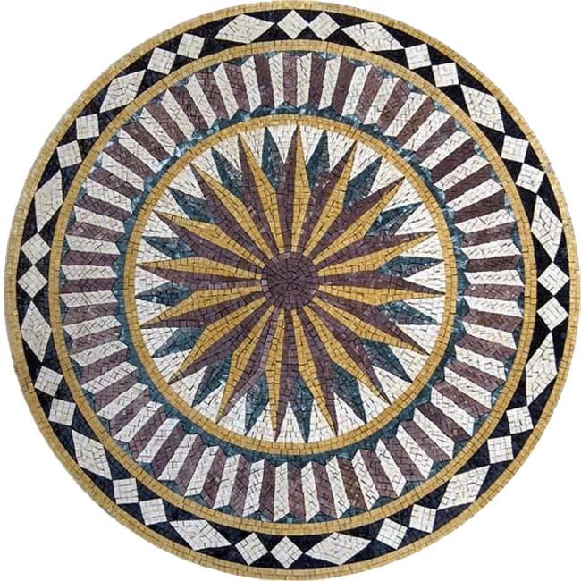 Starburst Marble Mosaic - Nova