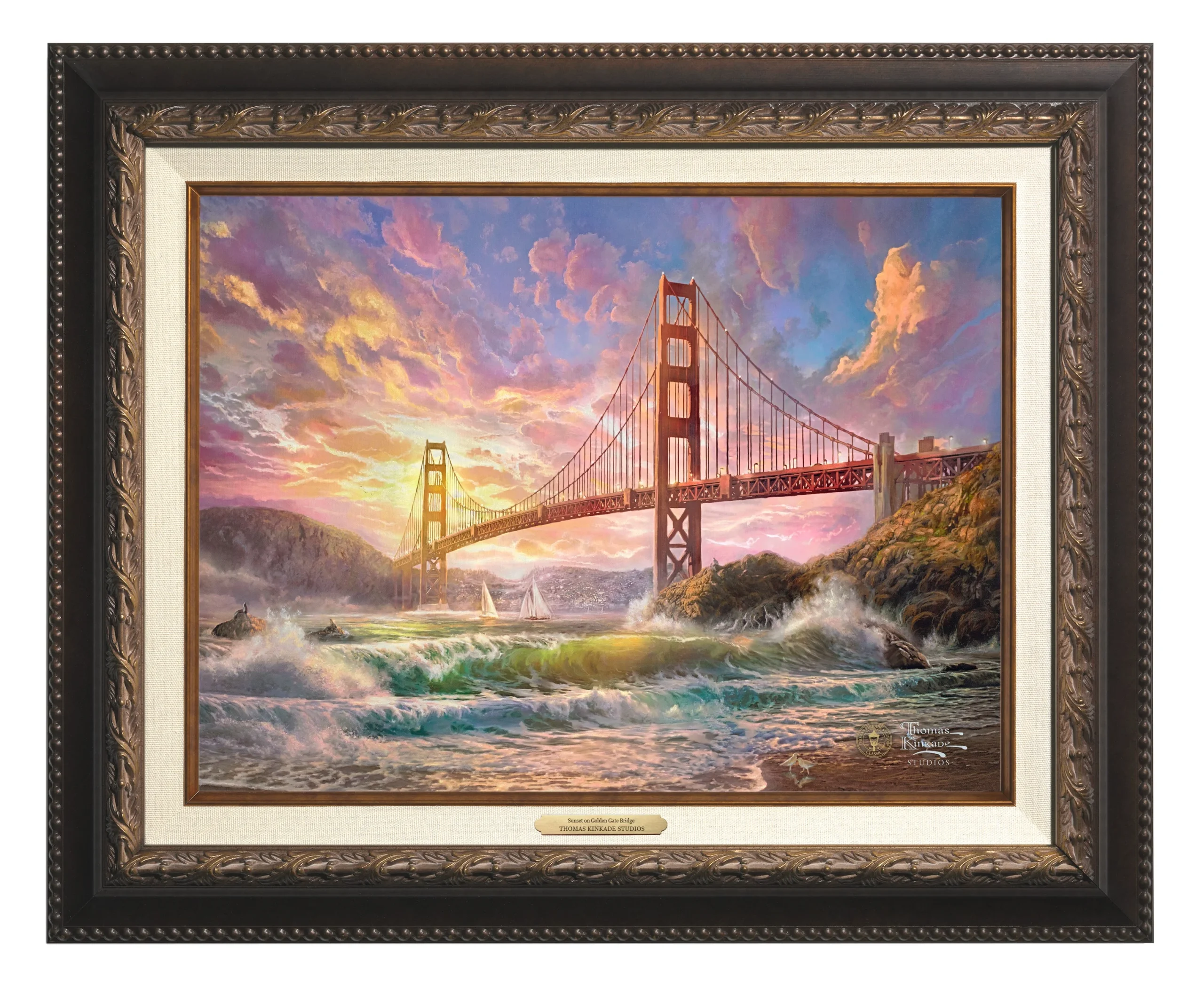 Sunset on Golden Gate Bridge - Canvas Classics