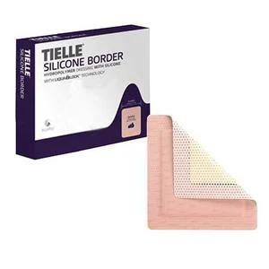 TIELLE Essential Silicone Foam Dressing, 4" x 4"