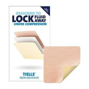 TIELLE Non-Adhesive Hydropolymer Foam Dressing, 8-1/4" x 8-5/8"