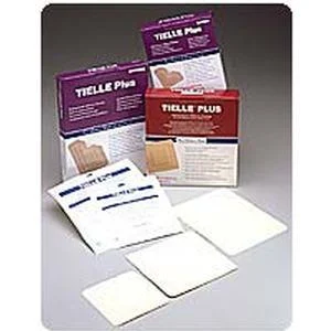 TIELLE Plus Adhesive Hydropolymer Dressing, 5-7/8" x 5-7/8" Sacrum