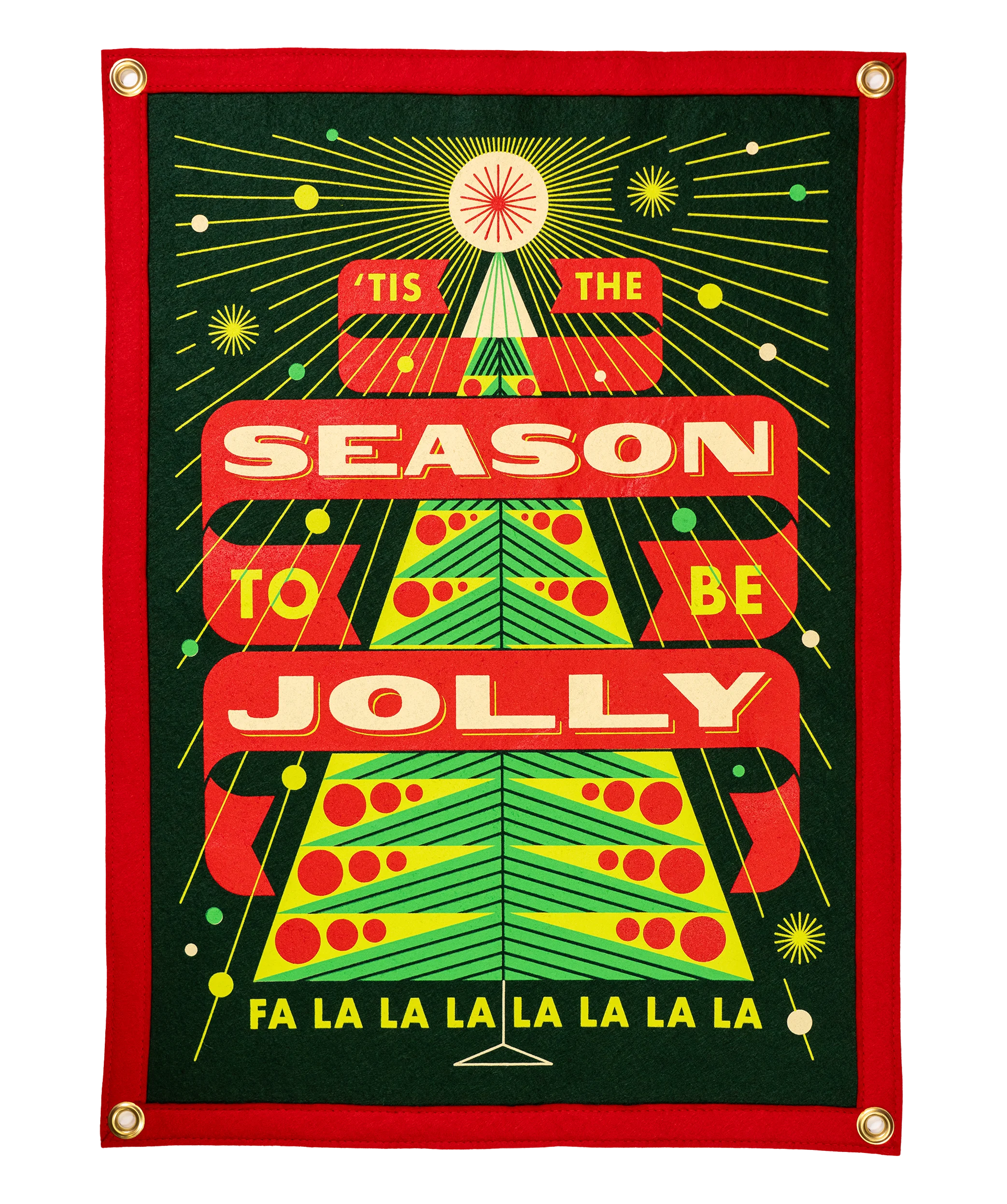 'Tis the Season To Be Jolly Camp Flag • Invisible Creature x Oxford Pennant