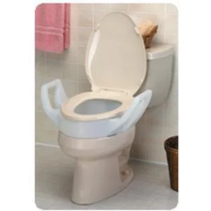 Toilet Seat Riser W/Arms, 300Lb, Each