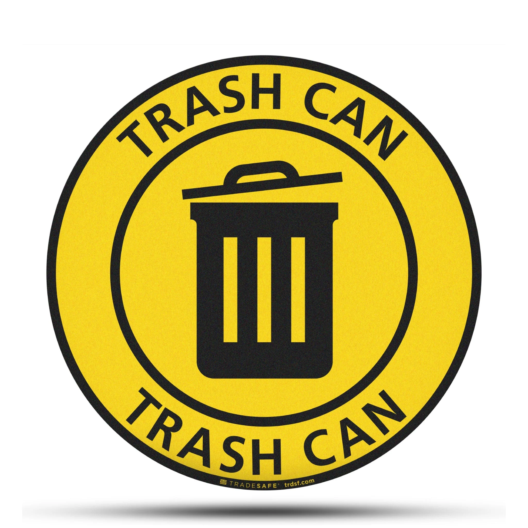 Trash Can Sign Floor Sign