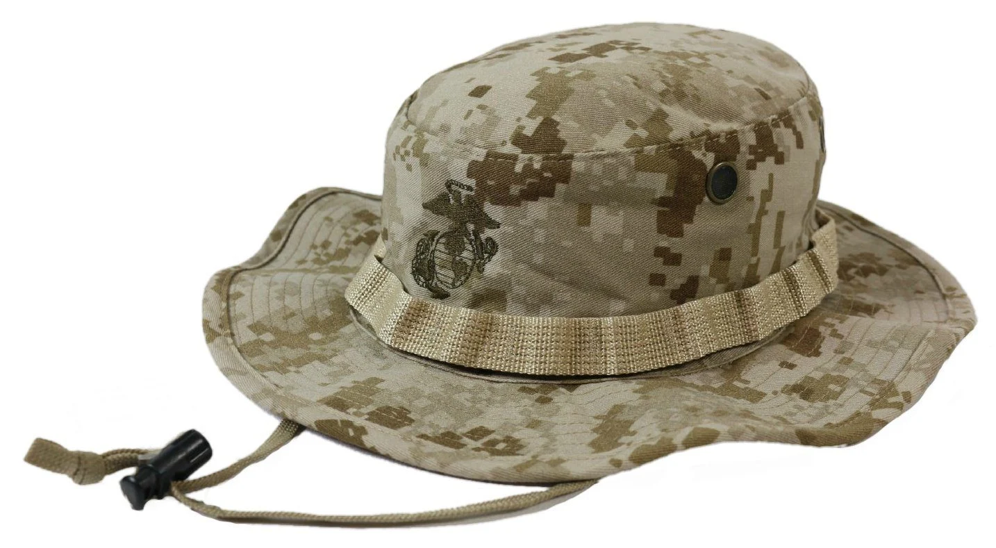 USGI Marine Corps USMC Field Cover Boonie Hat - Desert MARPAT (SURPLUS)
