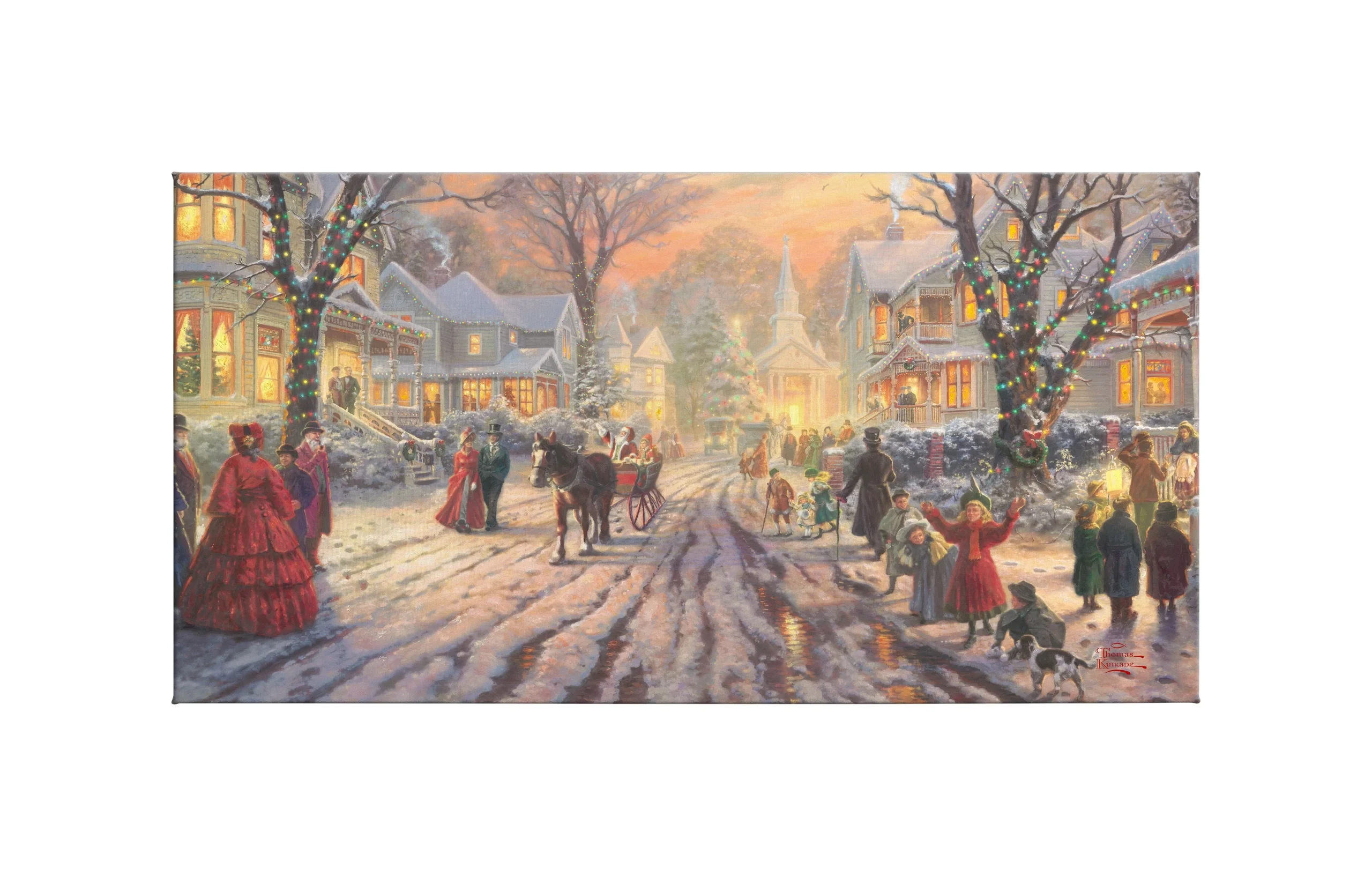 A Victorian Christmas Carol - 16" x 31" Gallery Wrapped Canvas