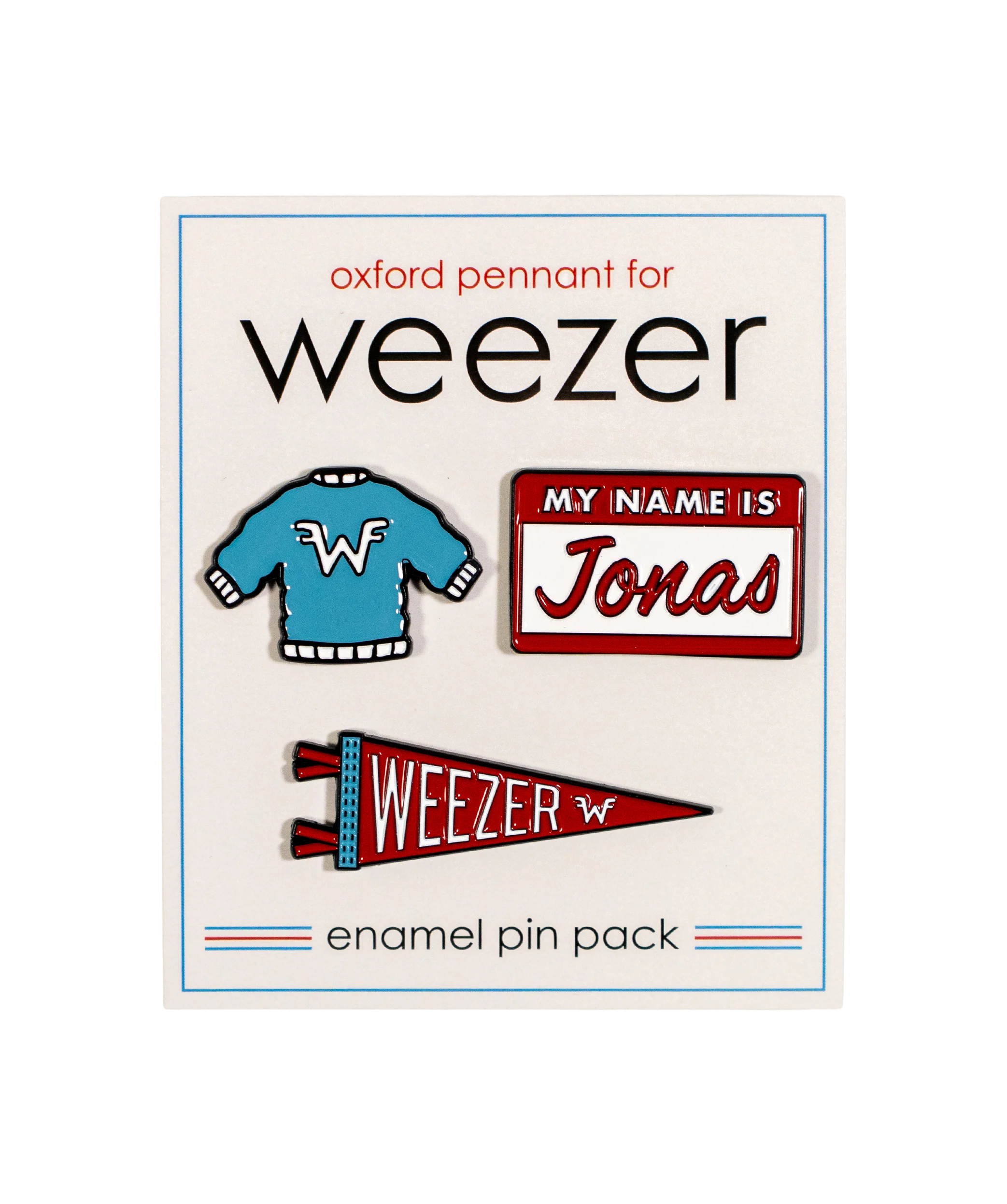 Weezer Enamel Pin Set • Weezer x Oxford Pennant