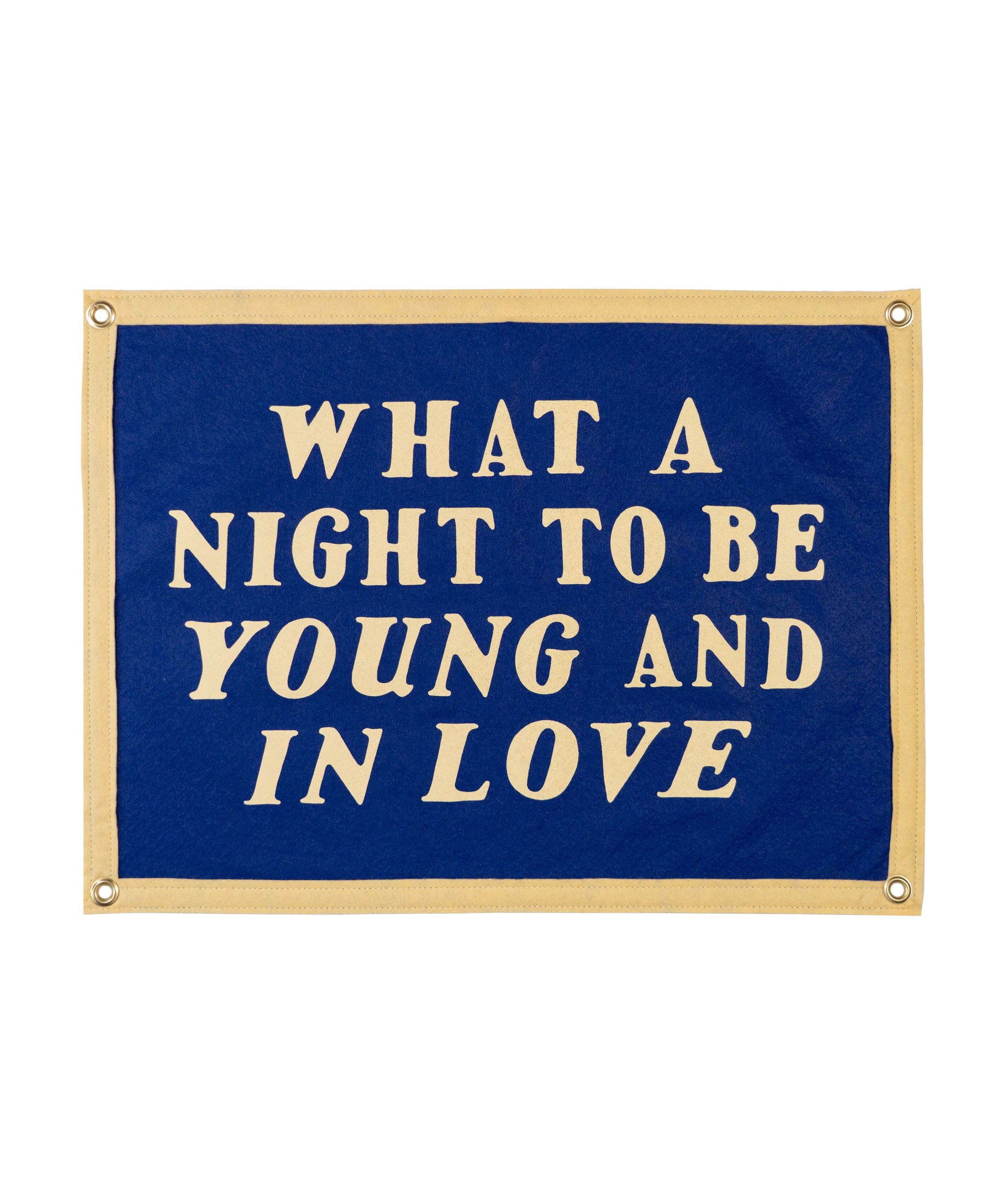 What A Night To Be Young and In Love Camp Flag