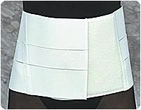 White, Lg (36"-44") 8" Lumbo Supp w/Insert Pocket
