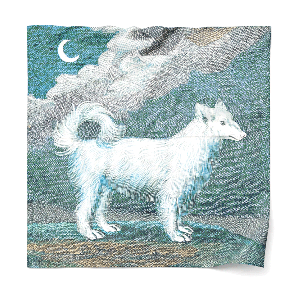 Wolf Dog Cotton Bandana