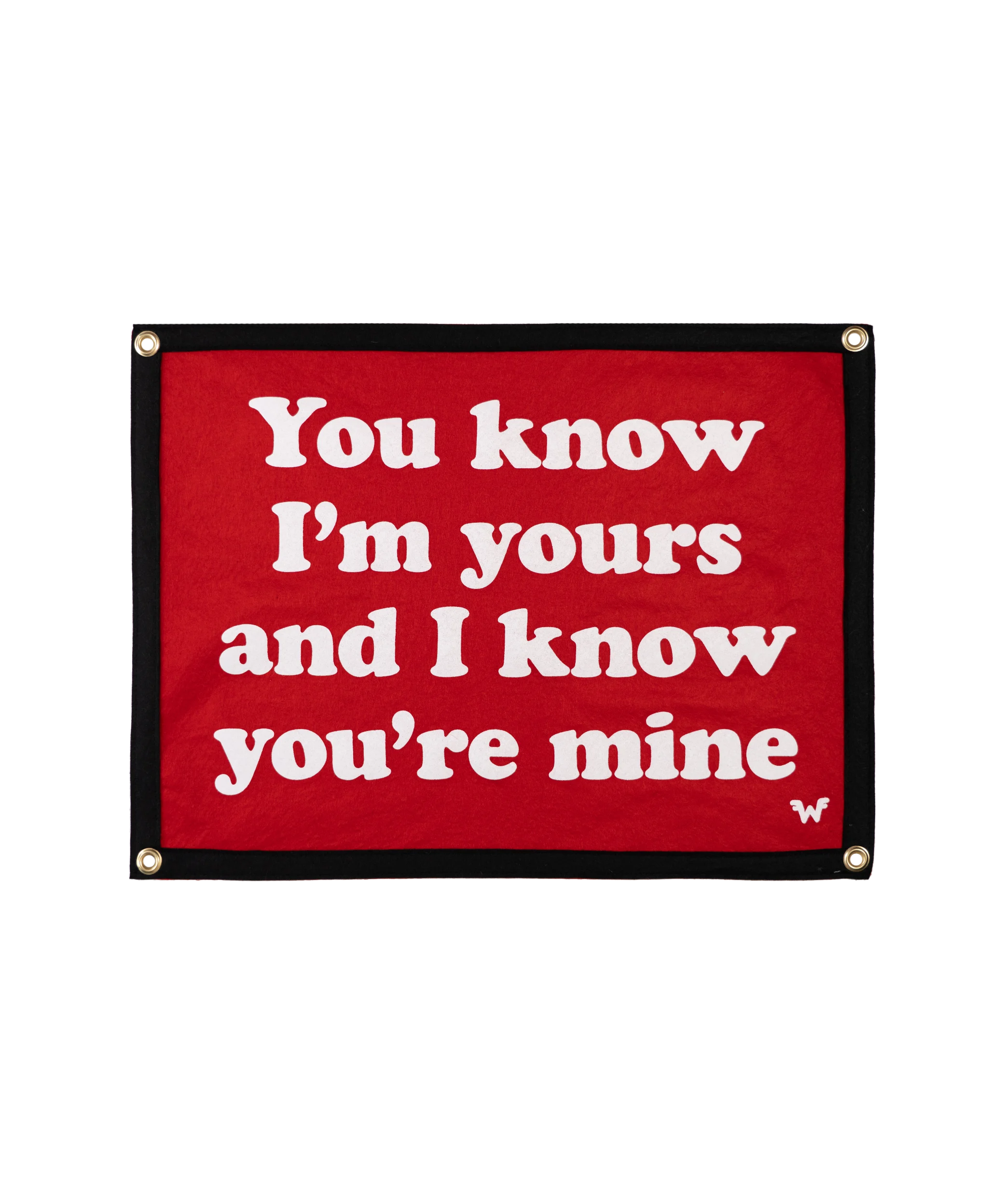 You Know I'm Yours And I Know You're Mine Camp Flag • Weezer x Oxford Pennant